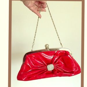 VINTAGE STYLE PAVE "DIAMONDS" HANDBAG/CLUTCH